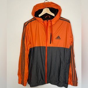 Adidas Orange Windbreaker